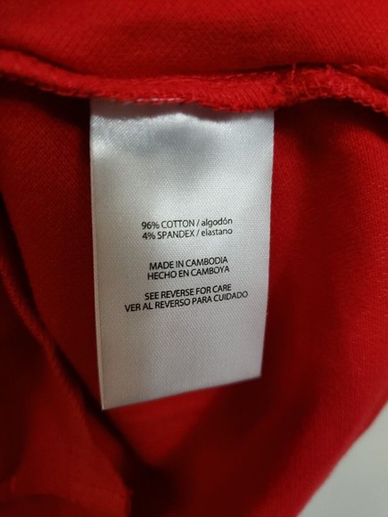 Eddie Bauer Women's Polo Shirts 5 Buttons Down Short Small Top Rouge Red - Picture 4 of 7